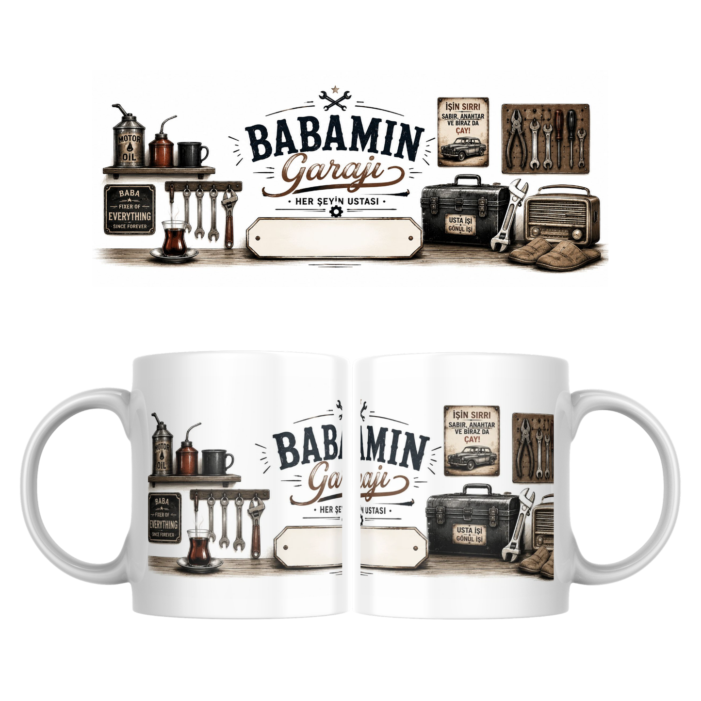 Babamın Garajı Kupa Bardak