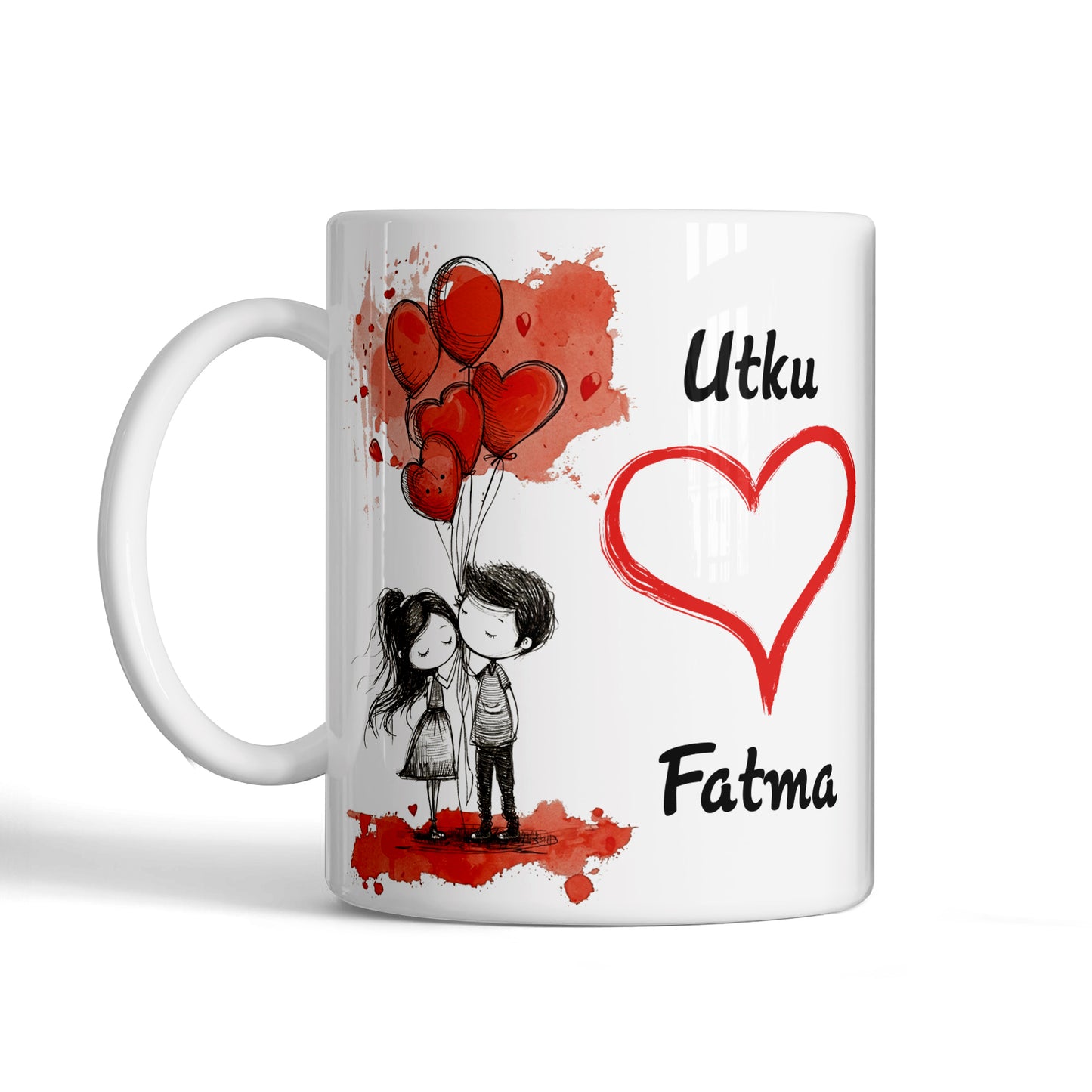 Kişiye Özel İsimli Sevgili Kupası