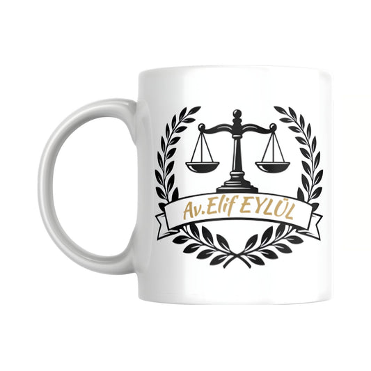 İsimli Avukat Tasarımlı Kupa