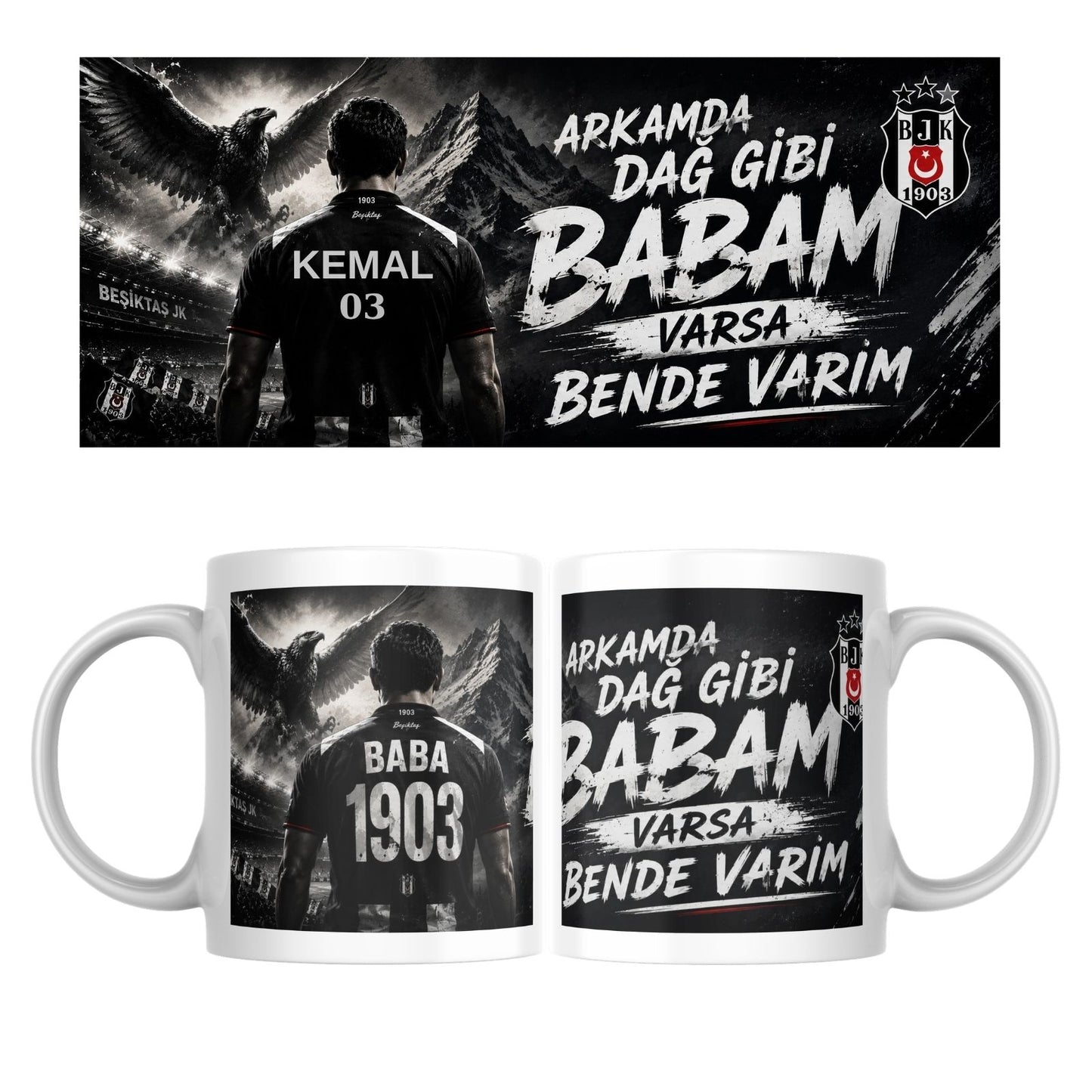Beşiktaş Baba Kupa Bardak