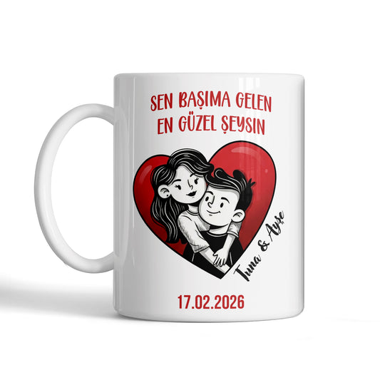 Sen Başıma Gelen En Güzel Şeysin Sevgili Kupası