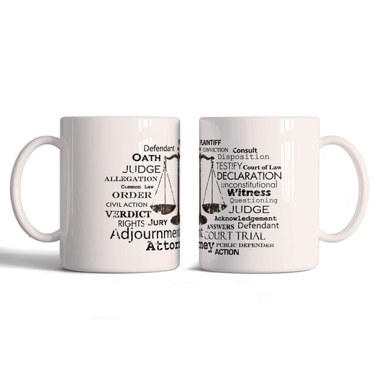 Terazi Sözlük Tasarımlı Kupa Bardak